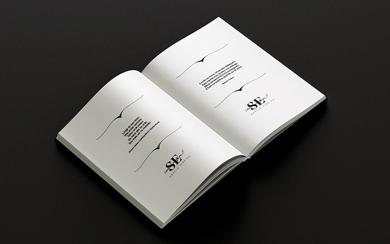 Mockup de diagramação — SE poesias